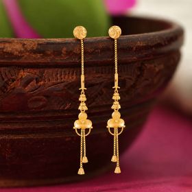 Regal Gold Sui Dhaaga Earrings