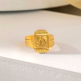 Ornate Bloom Gold Ring