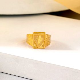 Engraved Grace Gold Ring