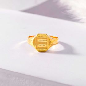 Linear Artistry Gold Ring