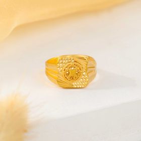 Sculpted Radiance Gold Ring
