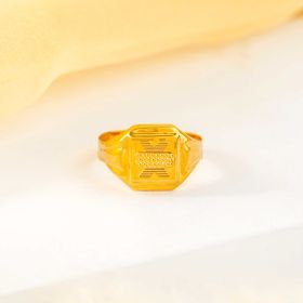 Signature Geometric Gold Ring