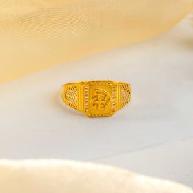 Sculpted Grandeur Gold Ring