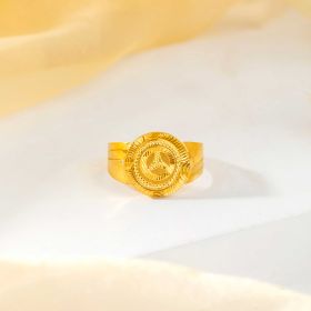 Ornate Geometry Gold Ring