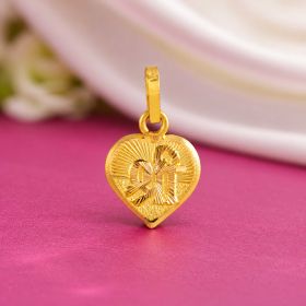 Traditional Shree Motif Gold Locket