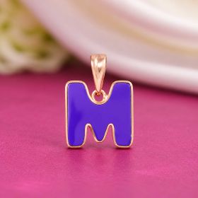 Purple Charm M Gold Locket