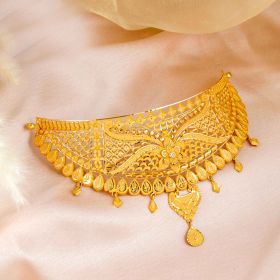 Floral Grandeur Gold Choker