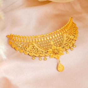 Ornate Petal Gold Choker