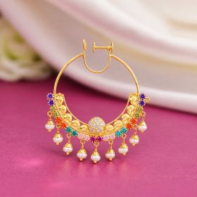 Vibrant Grandeur Gold Nath