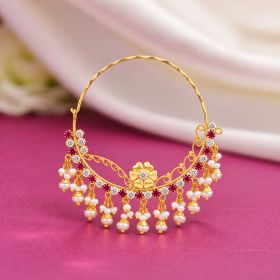 Pearl Blossom Gold Nath