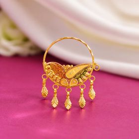Intricate Grandeur Gold Nath