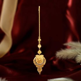 Radiant Bloom Gold Maang Tikka