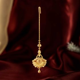 Sculpted Bloom Gold Maang Tikka