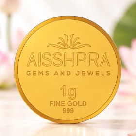 Aisshpra 1 gm Famous Kalpataru Tree Gold Coin, The Prosperity Coin
