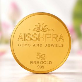 Aisshpra 5 gm Famous Kalpataru Tree Gold Coin, The Prosperity Coin