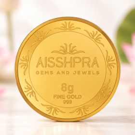 Aisshpra 8 gm Famous Kalpataru Tree Gold Coin, The Prosperity Coin