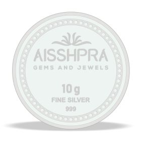 Aisshpra 999 Purity 10 gm Precious Fine Silver Coin Perfect Gift For Every Occasion
