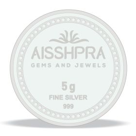 Aisshpra 999 Purity 5 gm Precious Fine Silver Coin Perfect Gift For Every Occasion