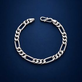 Modern Edge Platinum Bracelet