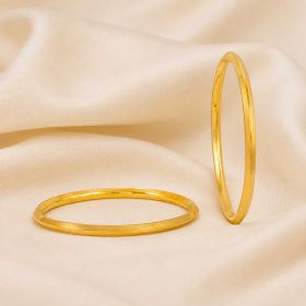 Sleek Minimalist Gold Bangles