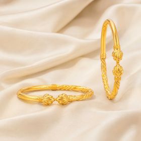 Majestic Elegance Gold Bangles