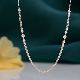Artisanal Precision Two Tone Gold Chain