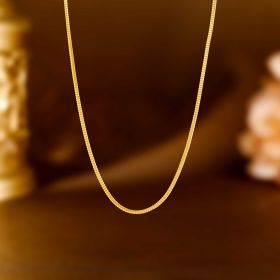 Polished Elegance Curb Style Gold Chain
