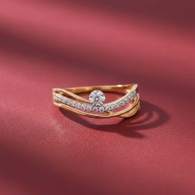 Dazzling Multi Layered Diamond Ring