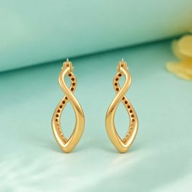 Infinity Twist Gold Earrings