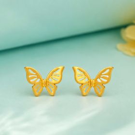 Artistic Butterfly Gold Earrings