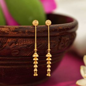 Layered Gold Sui Dhaaga Earrings