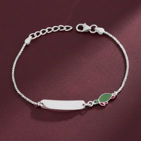 Adorable Turtle Charm Silver Bracelet