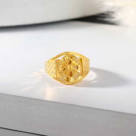 Intricately Textured Gold Ring