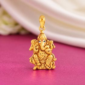 Blessing Ganesha Gold Locket
