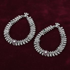 Traditional Brilliance Silver Payal