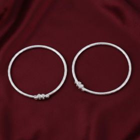 Traditional Minimalism Silver Payal