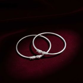 Handcrafted Finesse Silver Payal 
