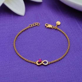Classic Infinity Elegance Gold Bracelet