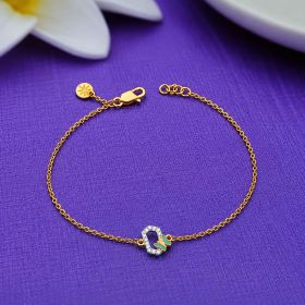 Butterfly Charm Gold Bracelet