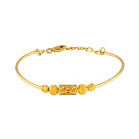 Contemporary Style Gold Bracelet