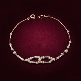 Symmetric Beadplay Rose Gold Bracelet
