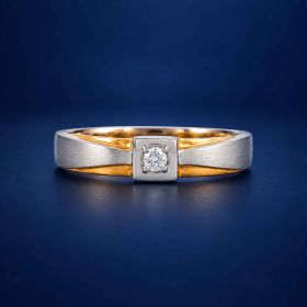 Sleek Geometry Platinum Ring