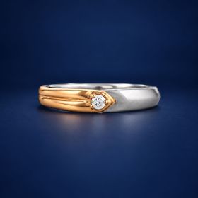 Opulent Dual Tone Platinum Band