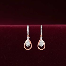 Teardrop Elegance Diamond Earrings
