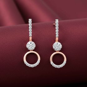 Gleaming Elegance Diamond Drop Earrings