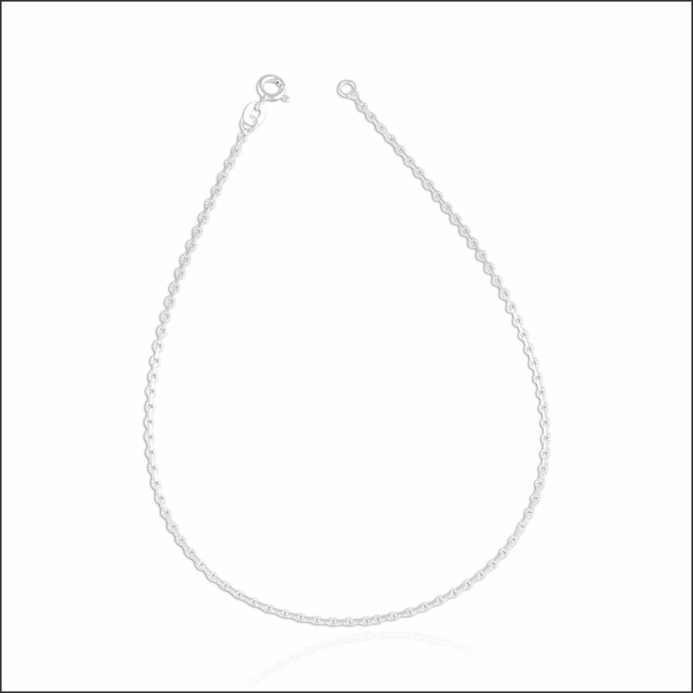 Refined Glow Silver Anklet