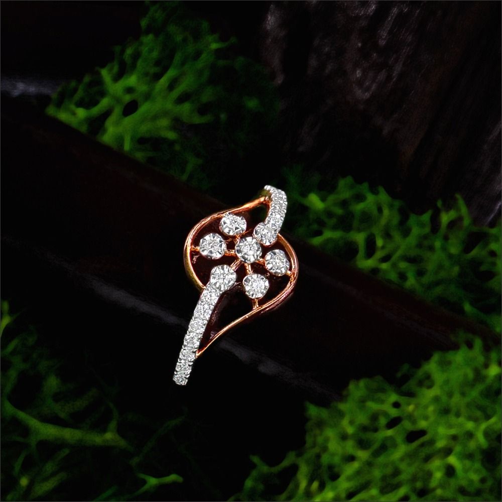 Floral Breeze Pavé Diamond Ring