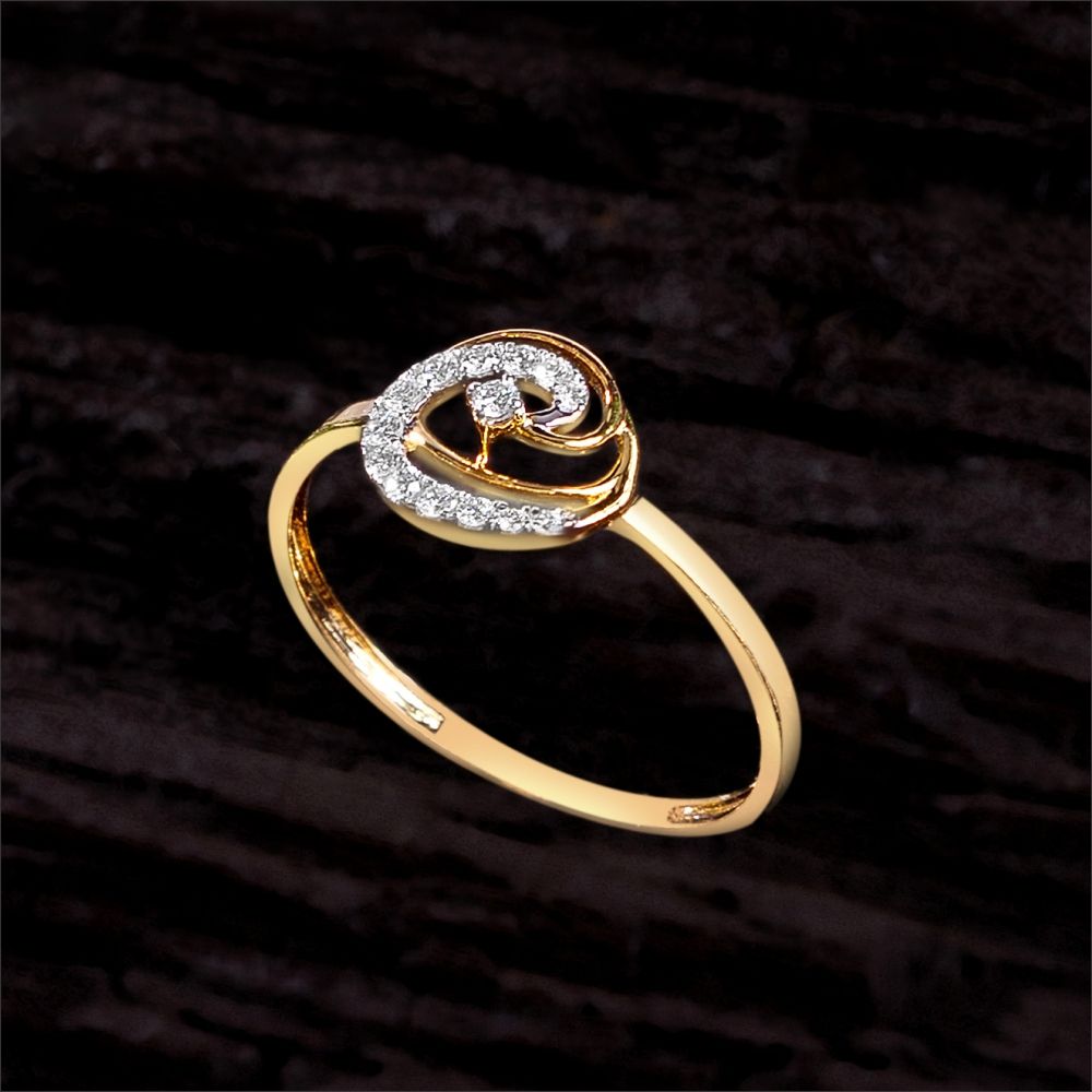 Radiant Curve Pavé Set Diamond Ring