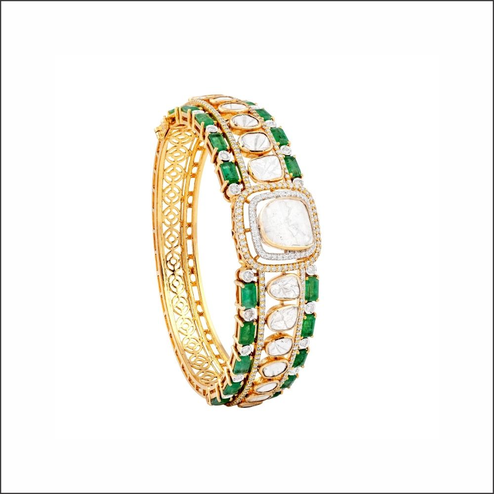 Aisshpra Polki Diamond Bracelet in 14 Kt Stylish Party Wear Jewellery for Women