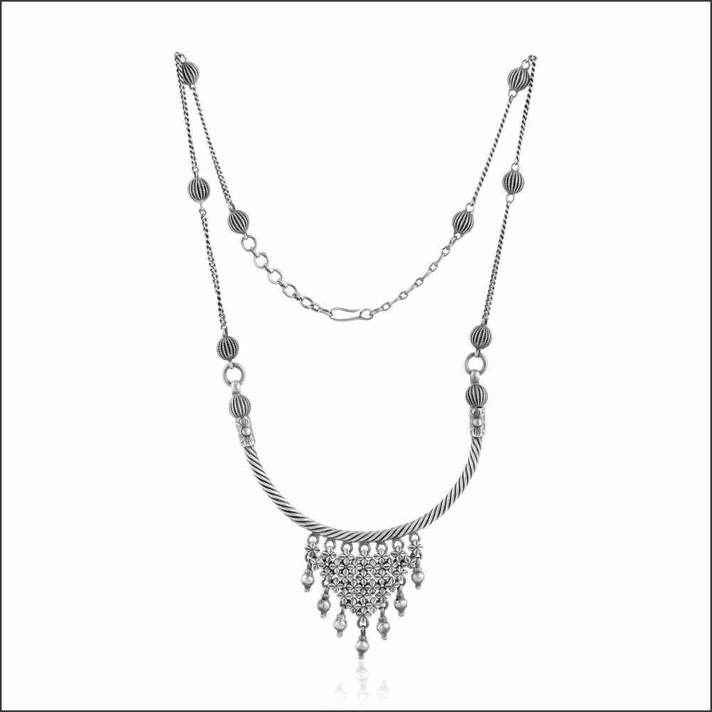 Bohemian Charm Antique Silver Necklace